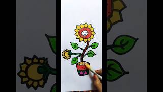 Flower drawing and colouring siyaramart ytshorts youtubeshorts shorts drawing [upl. by Niran10]