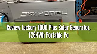 Review Jackery 1000 Plus Solar Generator 1264Wh Portable Power Station with 2xSolarSaga 100W Solar [upl. by Fayina]