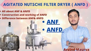 ANFDANFAgitated nutsche filter dryerANFDworking principal of ANFD ANFD Partsrasayanclasses [upl. by Southworth]