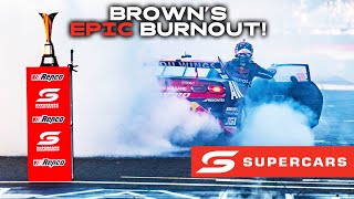 Will Browns EPIC Championship Celebration Burnout  2024 VAILO Adelaide 500 [upl. by Acimat]