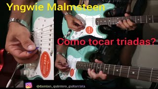 Cómo tocar Triadas Yngwie Malmsteen [upl. by Inesita600]