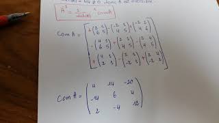 Resolution dun systeme lineare par la methode de la matrice inverse [upl. by Alyson]