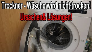 Wäschetrockner trocknet nicht – die häufigsten Ursachen [upl. by Mcleroy]