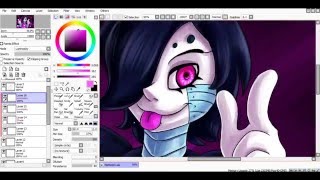 SpeedPaint Mettaton EX Undertale [upl. by Alaik44]