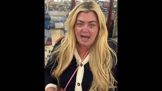 Gemma Collins donating to 3Food4U [upl. by Okoyk]