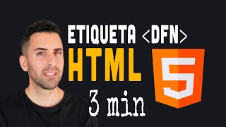 Adivina para qué sirve la etiqueta DFN en HTML ejemplo [upl. by Enneira]