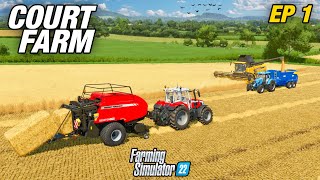 THE ADVENTURE BEGINS  Court Farm  Farming Simulator 22  Ep1 [upl. by Nivrek419]