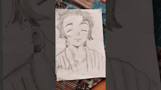 how to draw tanjiro sketch tanvicraftingworld [upl. by Bedad]