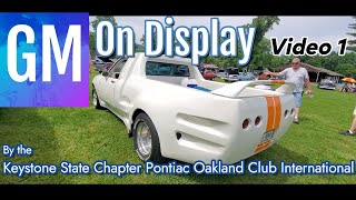 2024 GM On Display Car Show What Is It By the Keystone State Pontiac Oakland Club [upl. by Ecirtak]