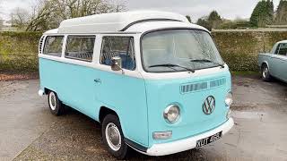 1971 VW T2 bay window Dormobile camper for sale walkaround  starting idling [upl. by Luap]