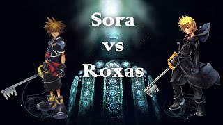 Sora VS Roxas Level 1 No Damage taken [upl. by Devondra]