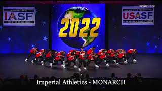 Imperial Athletics MONARCH  2022 USASF Dance Worlds [upl. by Emearg]