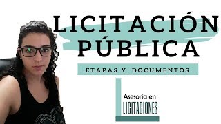 LICITACIÓN PUBLICA  Etapas y Documentos publicados [upl. by Yssirhc]