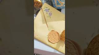 Diy seal wax stamp diy stamping craftideas diypapercraft [upl. by Eicaj584]