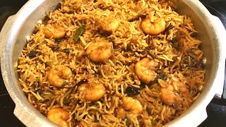 Prawn biriyani  🍤 Prawn biriyani in pressure cooker by Meal Pot [upl. by Ynffit]