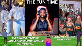 Ghanaian Wedding Bridesmaids and Groomsmen Hilarious Singing Battle  Mansteward [upl. by Odnanref697]