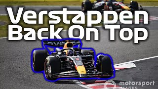 Max Verstappen Back On Top Of Red Bull 12 In Exciting Race  F1 Japanese GP Reactions [upl. by Atalayah]