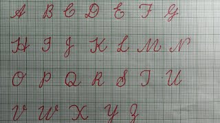 How to write cursive font stylescute Cursive writing A to Z cursive handwriting [upl. by Alida]