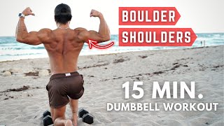 INTENSE BOULDER SHOULDER WORKOUT  follow along modified amp advanced [upl. by Nani698]