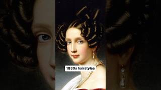 1830s hairstyles 👩‍🦰 19th century history  vintage aesthetic  1800s art  shorts [upl. by Kusin298]