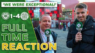 Hearts 14 Celtic  We Were EXCEPTIONAL  FullTime Reaction [upl. by Kcirdehs]