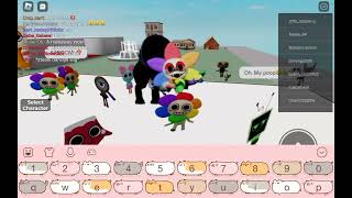 Playing dandys world rp game namedandys paper world on roblox [upl. by Broucek]