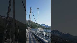 Fahrt auf der Hålogaland Brücke von Narvik zu den Lofoten [upl. by Rellia]