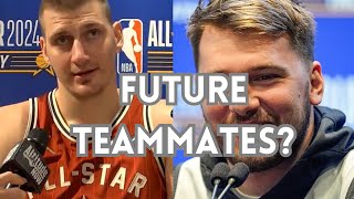 Can Luka Doncic and Nikola Jokic team up in NBA Here are their answers Plus Stephen A Smith view [upl. by Oina]