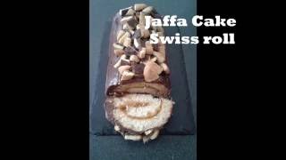 JAFFA CAKE SWISS ROLL CAKE ROLL RECIPE VIDEO [upl. by Gunnar]