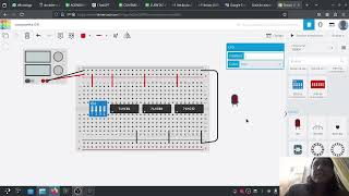 Uso de Tinkercad con compuertas lógicas NOT OR y AND [upl. by Yoreel792]