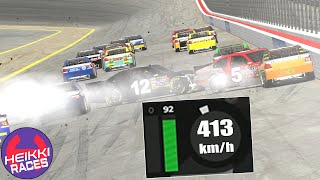 NASCAR sin restrictor plate iRacing  iRacing Superspeedway  NASCAR CoT 2009  Heikki360ES [upl. by Ellebana]