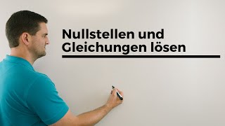 Nullstellen und Gleichungen lösen Zusammenhang  Mathe by Daniel Jung [upl. by Nazario873]