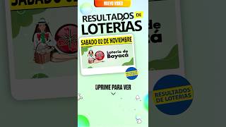 Resultado Lotería de Boyacá del 2 de Noviembre 2024🤑🍀 resultado loteria boyaca loteríadeboyacá [upl. by Yellat]