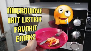 CARA PAKAI UNBOXING dan REVIEW MICROWAVE OVEN SHARP R21DOSIN  vlog 047 eatnride channel [upl. by Auoy]