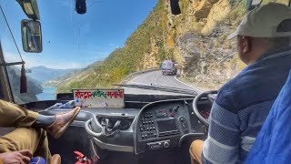 World’s Most Beautiful amp Scenic Route  Manali to Chandigarh airport By Hrtc Himsuta volvo [upl. by Miarhpe]