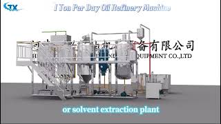 Edible oil refining machine animated image machine oil press oil mill [upl. by Ireva]