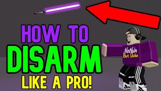 How to DISARM in Roblox Saber Showdown [upl. by Alessig398]