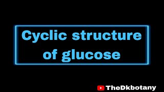 glucose structure l cyclisation of glucose l alpha amp beta glucose l anomer of glucose [upl. by Kurth]