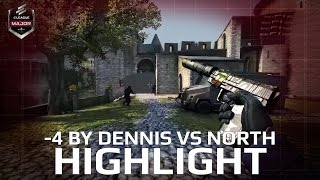 4 by dennis vs North ELEAGUE Major 2017 Highlight Day 2 [upl. by Otreblaug657]