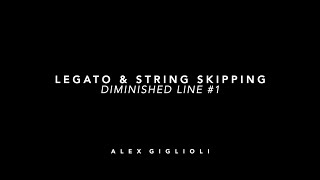 Holdsworth style  Diminished lick 1 WH diminished scale [upl. by Lewin]