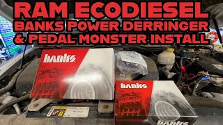 Ram EcoDiesel Banks Power Derringer With iDash And Pedal Monster Install [upl. by Basilius]