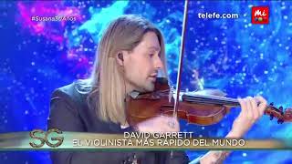 David Garrett el violinista más rápido del mundo  Susana Giménez 2017 [upl. by Avevoneg848]