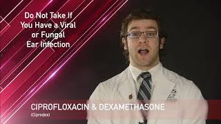 Ciprofloxacin and Dexamethasone Medication Information dosing side effects patient counseling [upl. by Kloster]