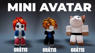 3 NOVOS MINI AVATAR GRATIS COMO FICAR PEQUENO NO ROBLOX [upl. by Kcirb521]