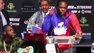 Trash Talking bermane stiverne vs deontay Wilder [upl. by Ambrosius]