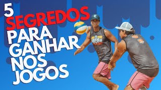 5 segredos para ganhar nos jogos volei voleibol voleidepraia [upl. by Sabu]