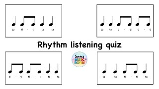 Rhythm Listening Quiz  Ear Training  Four corners game [upl. by Grodin]