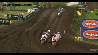 Herlings vs Gajser MXGP Race 1  Liqui Moly MXGP of Germany 2024 [upl. by Mohkos]