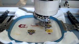 Barudan Profit 906TYN embroidery machine maquina bordadora [upl. by Laoj]