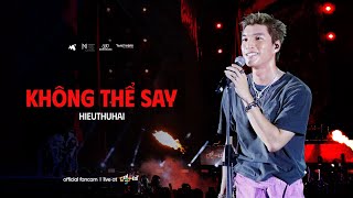 Không Thể Say  HIEUTHUHAI  Live at GENfest 23  Fancam Focus [upl. by Orella]